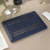 Macbook Air 13 inç M1 Deri Kılıf 360 Derece Saran Kaplama Koruyucu A2337 A2179 A1932 Uyumlu thumbnail 7