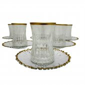 Paşabahçe Elysia Gold Detaylı Çay Bardağı Seti - 1