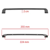 Alperen (224 MM - 22.4 CM) Mobilya Mutfak Dolabı Çekmece Dolap Kulpu Düz Kulbu Füme Metal Kulpları thumbnail 2