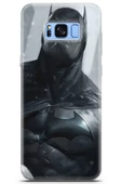 Samsung Galaxy S8 Plus Uyumlu Kılıf Dc 08 Batman DC Baskılı Kılıf Siyah - 1