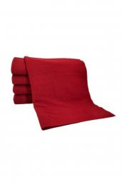 Kırmızı Polar Şal Cafe Günlük Restaurant Şal 5 Adet 75 Cm X 180 Cm Ölçüsünde - 1