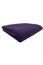 Tek Kişilik Mor Ince Polar Battaniye Polar Örtü 150 Cm X 190 Cm - 1