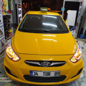 Hyundai Accent Blue  Batman Yarasa Ayna Kapağı Piano Black Abs Plastik thumbnail 1