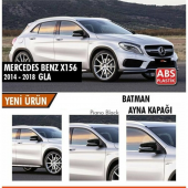Mercedes Benz Gla X156 2014-2019 Batman Yarasa Ayna Kapağı Piano Black Abs Plastik thumbnail 1