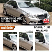 Mercedes Benz W212 2009-2016 Batman Yarasa Ayna Kapağı Piano Black Abs Plastik thumbnail 1
