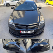 Opel Astra H 2004-2008 Batman Yarasa Ayna Kapağı Piano Black Abs Plastik - 1