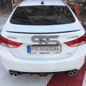 Hyundai Elantra 2012-2017 Bagaj Üstü Spoiler Bagaj Çıtası Piano Black thumbnail 4