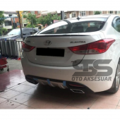 Hyundai Elantra 2012-2017 Bagaj Üstü Spoiler Bagaj Çıtası Piano Black thumbnail 5