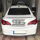Opel Astra J Sedan Kasa Bagaj Üstü Slim Spoiler Piano Black Parlak thumbnail 1