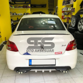 Peugeot 301 Bagaj Üstü Spoiler Piano Black - 1