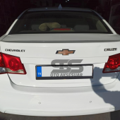 Chevrolet Cruze Uyumlu Bagaj Üstü Spoiler Bagaj Çıtası Piano Black Parlak Siyah thumbnail 2