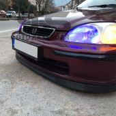 Honda Civic İes Lip Üniversal 2 Parça Astra H Tipi Esnek Tampon Eki - 4