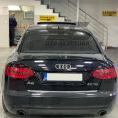 Audi A6 Bagaj Üstü Slim Spoiler Piano Black Parlak Siyah - 1