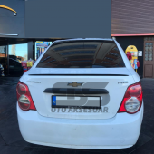 Chevrolet Aveo Bagaj Üstü Slim Spoiler Piano Black Parlak Siyah thumbnail 2