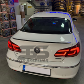 Volkswagen VW CC Bagaj Üstü Slim Spoiler Piano Black Parlak Siyah thumbnail 4