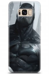 Samsung Galaxy S8 Uyumlu Kılıf Dc 08 Batman DC Baskılı Kılıf Siyah - 1