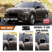 Citroen Cactus Batman Yarasa Ayna Kapağı Piano Black / 2014-2017 - 1