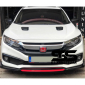 Honda Civic Fc5 Uyumlu Piano Black Kaput Üstü Havalandırma Izgarası - 2