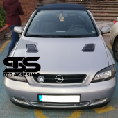 Opel Astra Uyumlu Piano Black Kaput Üstü Havalandırma Izgarası - 1