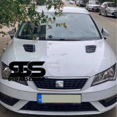 Seat Leon Mk3 Uyumlu Piano Black Kaput Üstü Havalandırma Izgarası - 1