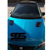 Seat Leon Mk3 Uyumlu Piano Black Kaput Üstü Havalandırma Izgarası - 2