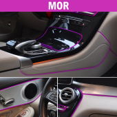 Araç İçi Dekoratif Torpido Ve Kapı Döşeme Fitili Neon Ip 5 Metre Mor - 2