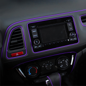 Araç İçi Dekoratif Torpido Ve Kapı Döşeme Fitili Neon Ip 5 Metre Mor - 5