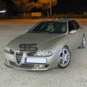 Alfa Romeo 147 Cupra R Uyumlu Ön Lip Mat Siyah Ön Tampon Lip thumbnail 1
