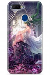 Oppo A7 Uyumlu Kılıf Anime 27 Yeşil Saçlı Lazer Kesim Silikon Kirli Beyaz - 1