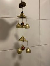 Deprem Çanı Zili Rüzgar Çanı Zili Feng Shui Yin Yang Çan 3Lü thumbnail 2