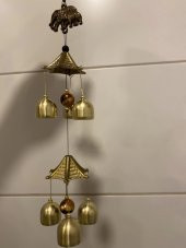 Deprem Çanı Zili Rüzgar Çanı Zili Feng Shui Yin Yang Çan 3Lü thumbnail 5