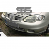 Hyundai Elentra mk2 Cupra R Uyumlu Ön Lip Mat Siyah Ön Tampon Lip thumbnail 2