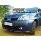 Renault Clio 2 1999-2007 Cupra R Uyumlu Ön Lip Mat Siyah Ön Tampon Lip - 2