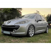 Peugeot 207 Cupra R Uyumlu Ön Lip Mat Siyah Ön Tampon Lip - 6