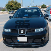 Seat Toledo Mk2 Cupra R Uyumlu Ön Lip Mat Siyah Ön Tampon Lip thumbnail 1