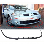Renault Megane 2 Cupra R Uyumlu Ön Lip Mat Siyah Ön Tampon Lip thumbnail 6