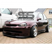 Opel Corsa B Cupra R Uyumlu Ön Lip Mat Siyah Ön Tampon Lip thumbnail 2
