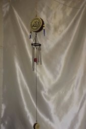 Deprem Zili Rüzgar Çanı Allah Hz Muhammet Feng Shui 5 Metal Boru thumbnail 4