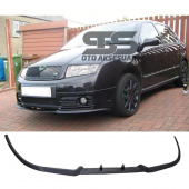 Skoda Fabia Mk1 Cupra R Uyumlu Ön Lip Mat Siyah Ön Tampon Lip - 1