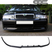 Skoda Octavia Mk2 Cupra R Uyumlu Ön Lip Mat Siyah Ön Tampon Lip thumbnail 1