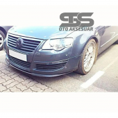 Vw Passat B6 Cupra R Uyumlu Ön Lip Mat Siyah Ön Tampon Lip - 1