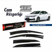 Cam Rüzgarlığı Toyota Corolla 2013-2017 Mügen Tip Piano Black thumbnail 1