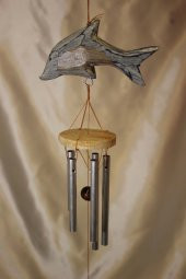 Deprem Çanı Zili Rüzgar Çanı Balık Feng Shui 5 Metal Boru thumbnail 5