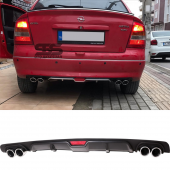 Opel Astra G Difüzör Arka Tampon Eki 4 Egzoz Çıkışlı Siyah thumbnail 1