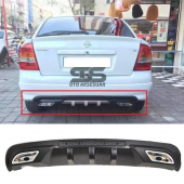 Opel Astra G Difüzör Arka Tampon Eki 2 Egzoz Çıkışlı Siyah thumbnail 1
