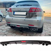 Chevrolet Lacetti Difüzör Arka Tampon Eki 4 Egzoz Çıkışlı Siyah thumbnail 1