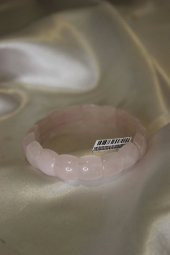 Pembe Quarts Doğal Taş Bileklik Hand Made - 3