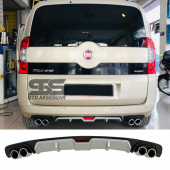 Fiat Fiorino Difüzör Arka Tampon Eki 4 Egzoz Çıkışlı Gri thumbnail 1