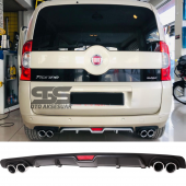 Fiat Fiorino Difüzör Arka Tampon Eki 4 Egzoz Çıkışlı Siyah - 1