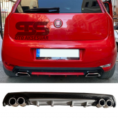 Fiat Punto Difüzör Arka Tampon Eki 4 Egzoz Çıkışlı Gri Lüx Tip thumbnail 1